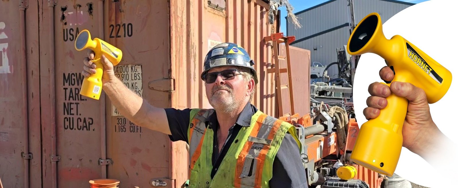 WoodsCan Hornet Rechargeable Electric Air Horn – the world’s most advanced signaling device for industrial and recreational safety. WoodsCan Hornet Rechargeable Electric Air Horn - the world's most advanced signaling device for industrial and recreational safety.