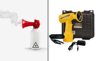 How long does an air horn last? WoodsCan Hornet rechargeable electric air horn