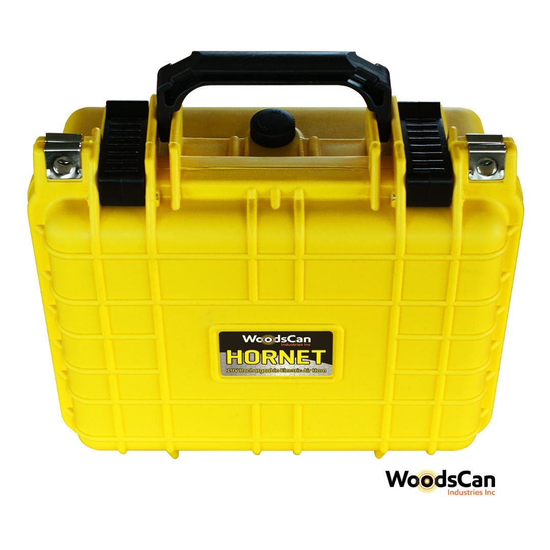 WoodsCan-Hornet-Air-Horn-Yellow-Case-Emergency-Safety-Construction-Blasting-2